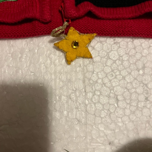 Tiara International Red Cardigan Sweater Embellished Size small. - Picture 2 of 7